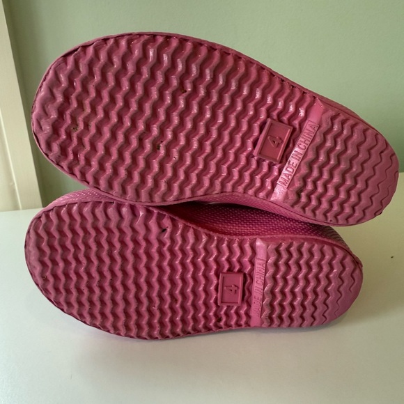 Hunter Kids Bright Pink Rain Boots - size 6 - EUC - Picture 7 of 9
